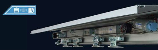 Bright and clean appearance Commercial Automatic Sliding Doors electrophoresis processing
