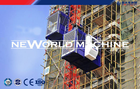 SC100 / 100 Double Cage passenger Hoist / Building elevator