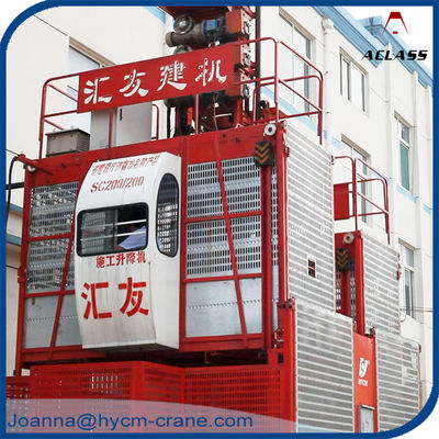 flexible rack and pinion construction passenger hoist 4tons