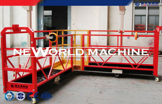 Steel Wire Rope Suspended Platform 1.8kw 100 - 300M gondola window cleaning equipment