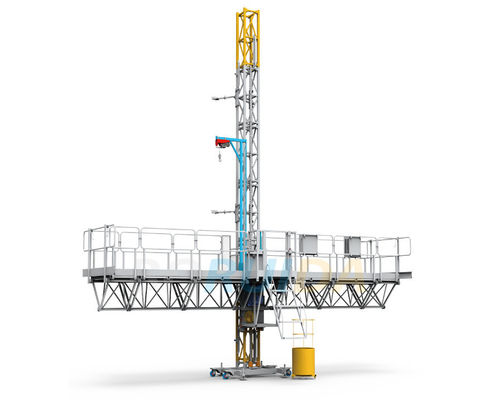 Galvanized Mast Climbing Work Platforms 2 kW × 5.5 kW Power Single
