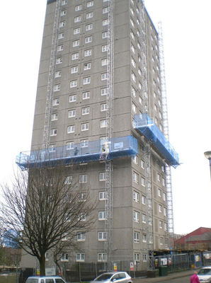 3P 380V 50Hz Mast Climbing Work Platforms For Window Cleaning