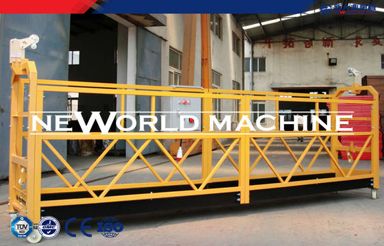 Aluminum aerial mast climbing work platform Powder coating , Hot galvanization