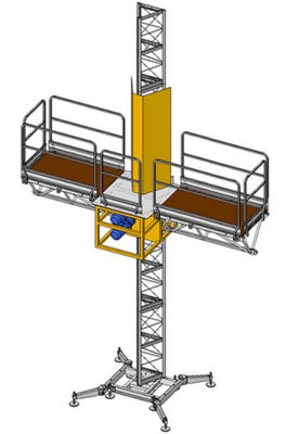 Window Cleaning Mast Climbing Work Platform , Construction Lifting Platform
