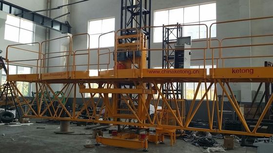 Person And Material Mast Climbing Work Platform 10m - 150m Length