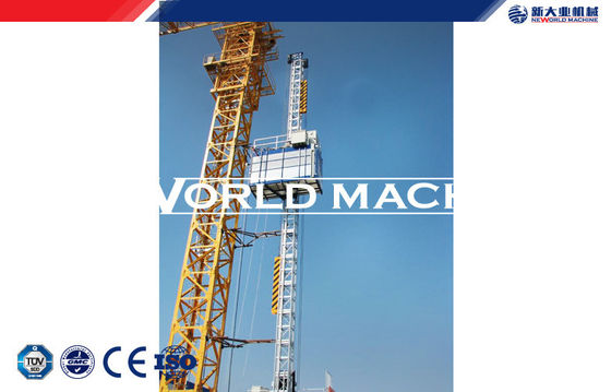 Professional 2 ton Single Double Cage building construction Lift Man Hoist Rack and pinion