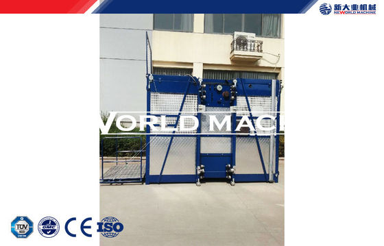 Professional 2 ton Single Double Cage building construction Lift Man Hoist Rack and pinion