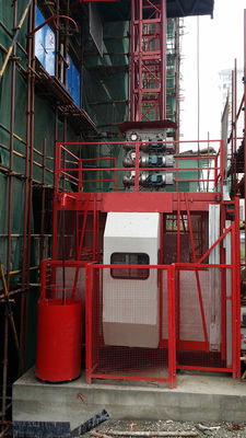 500kg Counter Weight Double Cage Construction Passenger Hoist for Passenger and Goods