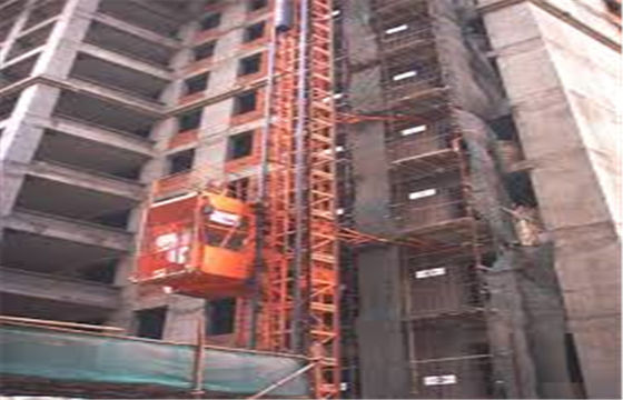 Single / Double Cage Customized Passenger Hoist SC100 / 100 With Painted Appearance