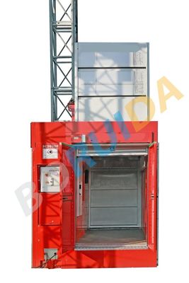 3200kg Blue Twin Cage Industrial Lift with Hot Dipped Zinc , High Reliability