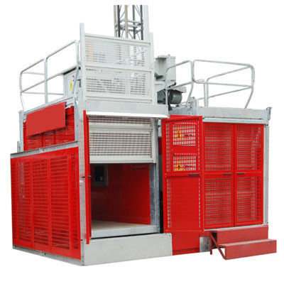 Painted Industrial Lift 2000kg 3 × 1.3 × 2.5 m , Building Material Handling Hoist