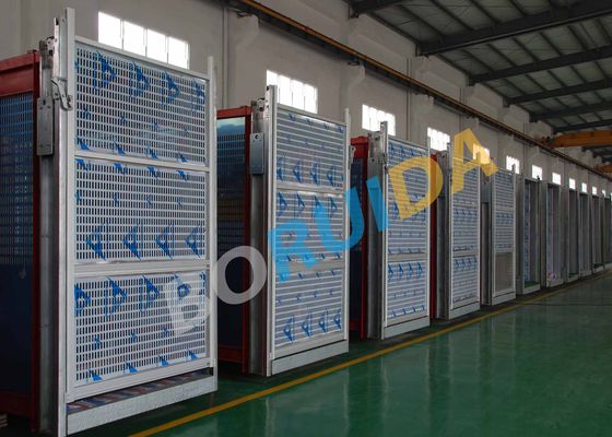 Aluminum Cage Hoists Up Down Door Style 3.2m x1.5m x 2.5m Cage