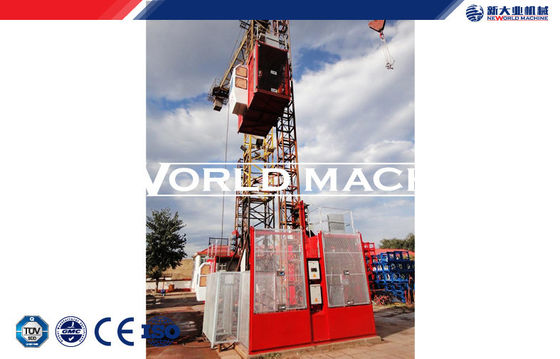 VFFF Speed single / double cage hoist Customized passenger and material hoist