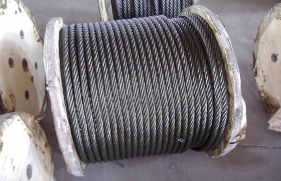 Astm Din Standard Galvanized Stainless steel wire 6 x 37 For Hoist
