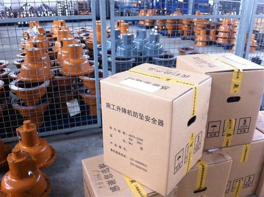 OEM 3200kg Blue Portable Construction Twin Cage Hoist 3.2 Ton High efficiency