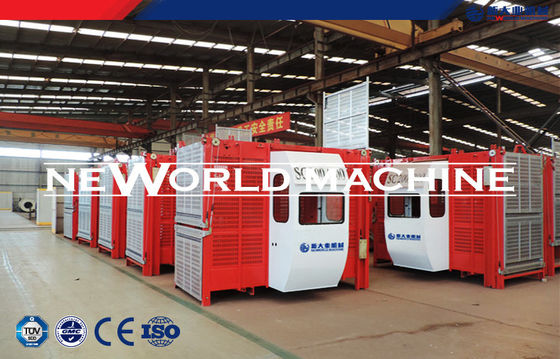 Construction lifting equipment SC200/200 Building Cage Hoist with single or double cage