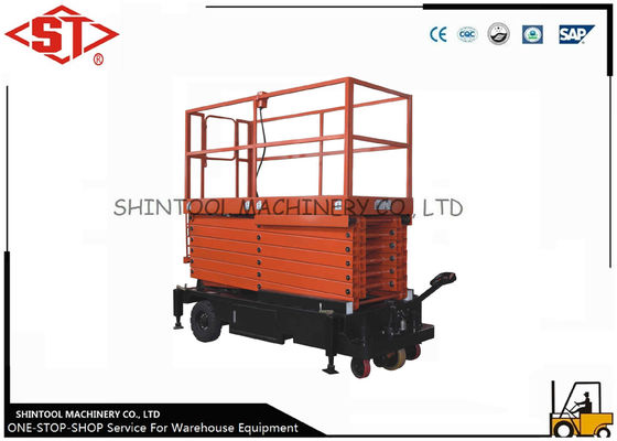Easy Control Scissor Lift Aerial Work Platform For Workshops , Warehouse