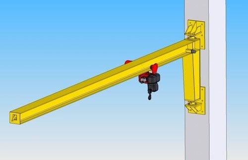 1ton / 2ton / 3ton Electric Jib Crane With Chain Hoist - Wall Mounted Type