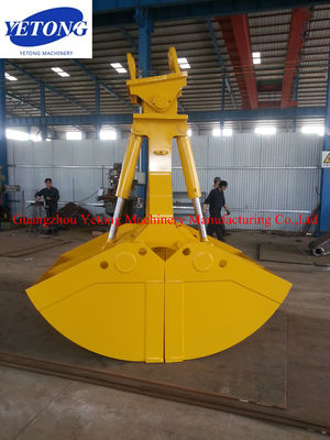 Flexible Clamshell Grab Bucket 360 Degree Rotating For Coal Loading