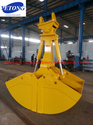 Flexible Clamshell Grab Bucket 360 Degree Rotating For Coal Loading