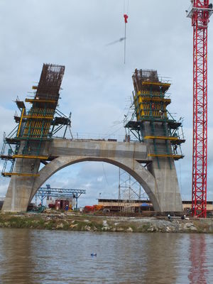 Auto climb formwork , bridge deck formwork for Melak Bridge project