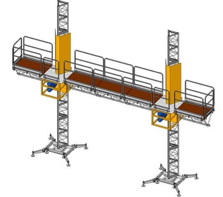 Van de het Platformmast van het aluminiumwerk van de de Klimmersteiger Hangende de Steigersystemen